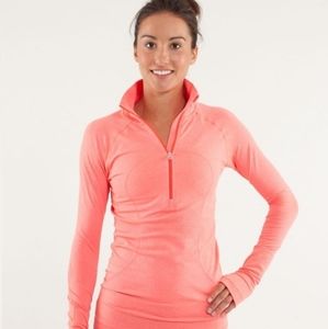 Size 4 Lululemon Run Swiftly Long Sleeve Half Zip